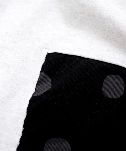 prit（プリット）の「[prit] 空紡天竺×シャツコールラフドットプリント L/SフレームTee（Tシャツ/カットソー・レディース・ライトグレー系/ブラック系その他/ホワイト系その他・FREE）」の7枚目の写真