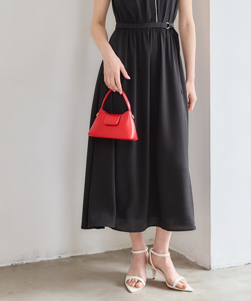 12Twelve Agenda(トゥエルブ アジェンダ)の「クールタッチ配色シャツワンピース(ワンピース・レディース・ブラウン/ブラック・M)」の8枚目の写真