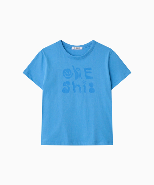 OHESHIO(オヘシオ)の「ART LOGO T-SHIRT, BLUE(Tシャツ/カットソー・レディース・その他・FREE)」の8枚目の写真