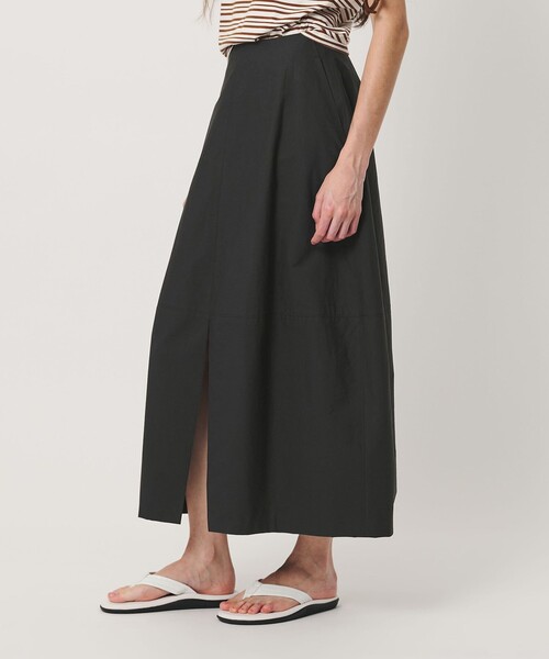 H　BEAUTY&YOUTH UNITED ARROWS（エイチビューティーアンドユースユナイテッドアローズ）の「＜H＞コットンナイロン コクーンスカート（スカート・レディース・ベージュ/ブラック・M/S）」の3枚目の写真