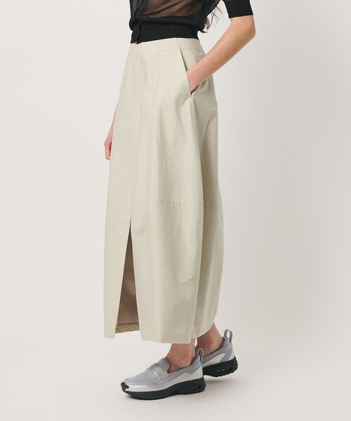 H　BEAUTY&YOUTH UNITED ARROWS（エイチビューティーアンドユースユナイテッドアローズ）の「＜H＞コットンナイロン コクーンスカート（スカート・レディース・ベージュ/ブラック・M/S）」の21枚目の写真