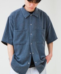 GLOSTER | 【セットアップ対応】麻調ウォッシュ ショートスリーブシャツ(シャツ/ブラウス)