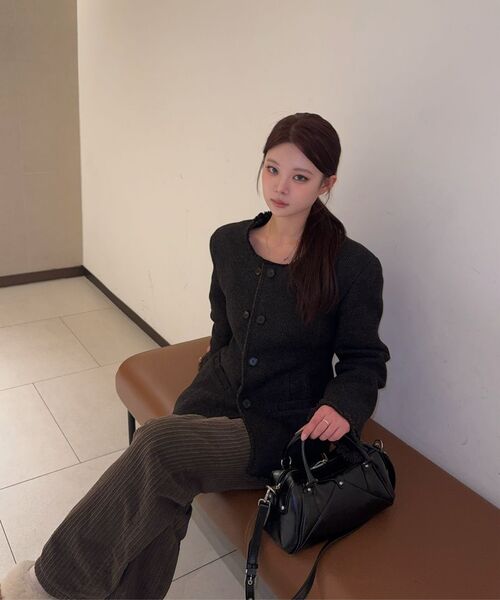 SUNBURNPROJECT(サンバーンプロジェクト)の「Faux Leather Mini M.O.S Bag, BLACK(メッセンジャーバッグ・レディース・その他・FREE)」の7枚目の写真