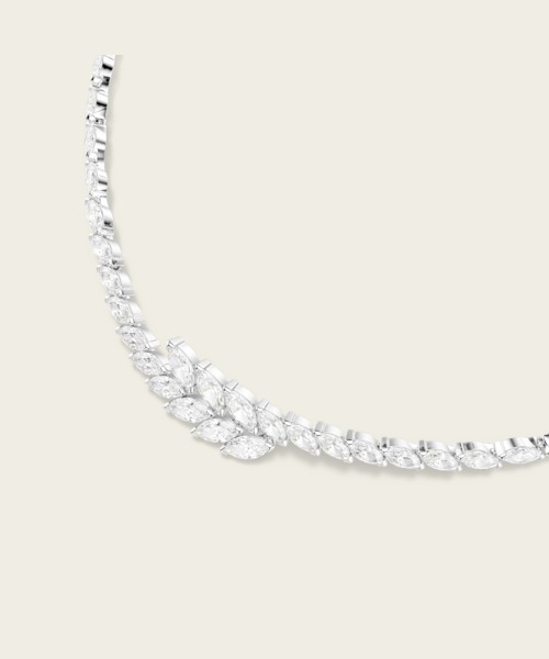 SWAROVSKI(スワロフスキー)の「【公式】【スワロフスキー】Mesmera ネックレス, マーキスカット, ホワイト, ロジウム・プレーティング(ネックレス・レディース・シルバー系・ONE SIZE)」の3枚目の写真