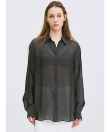 summer sheer shirt (charcoal)