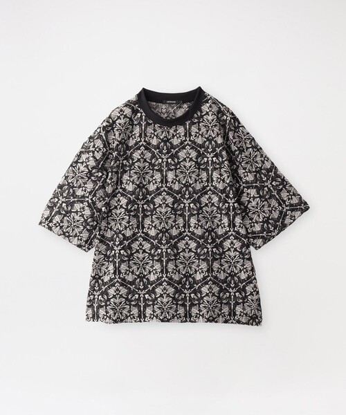 LOVELESS(ラブレス)の「バイカラーレースプルオーバー(Tシャツ/カットソー・メンズ・ブラック/ブルー系その他4・M/L)」の1枚目の写真