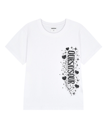 ギャラクシーハートスター半袖Tシャツホワイト