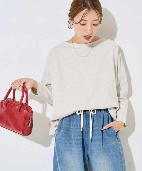 OUR長袖 カットソー グレー FREEサイズ ブランド古着】長袖カットソー（Tシャツ/カットソー）｜FREAK'S STORE