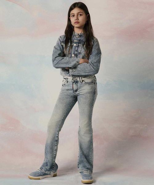 MM6 Maison Margiela(エムエムシックス メゾン マルジェラ)の「MM6 Maison Margiela(エムエムシックス メゾン マルジェラ)Kids & Junior デニムジャケット(デニムジャケット・キッズ・インディゴブルー・14Y)」の2枚目の写真