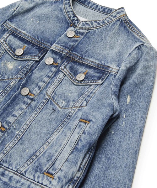 MM6 Maison Margiela(エムエムシックス メゾン マルジェラ)の「MM6 Maison Margiela(エムエムシックス メゾン マルジェラ)Kids & Junior デニムジャケット(デニムジャケット・キッズ・インディゴブルー・14Y)」の5枚目の写真