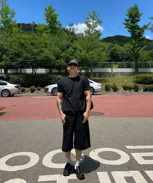 ALYSS（アリス）の「ローワイドウエストバミューダパンツ [コットンブラック]（その他パンツ・メンズ・その他・LARGE/MEDIUM/X-LARGE）」の4枚目の写真