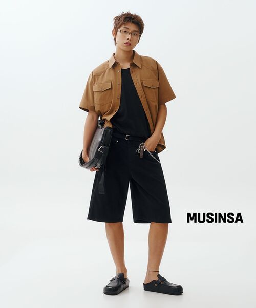 ALYSS（アリス）の「ローワイドウエストバミューダパンツ [コットンブラック]（その他パンツ・メンズ・その他・LARGE/MEDIUM/X-LARGE）」の5枚目の写真