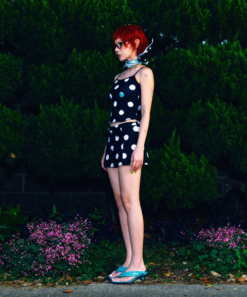 HIGHTIDEFRANKIE(ハイタイドフランキー)の「Polka Dot Skort Black(その他パンツ・レディース・ブラック・FREE)」の8枚目の写真