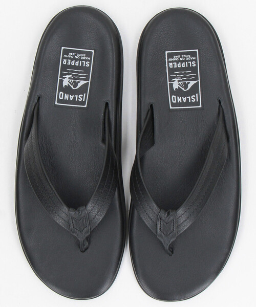 ISLAND SLIPPER（アイランドスリッパ）の「ISLAND SLIPPER/アイランドスリッパ PB202 / レザートングサンダル [USサイズ 8~10]（サンダル・メンズ・ブラック・8/10/9）」の2枚目の写真