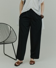 Crepe Jersey Barrel-Leg Pants / カットジョーゼットバレルレッグ