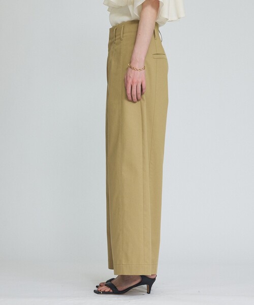 qualite(カリテ)の「TCツイルワイドパンツ(その他パンツ・レディース・ブラック/ベージュ・38/36)」の11枚目の写真