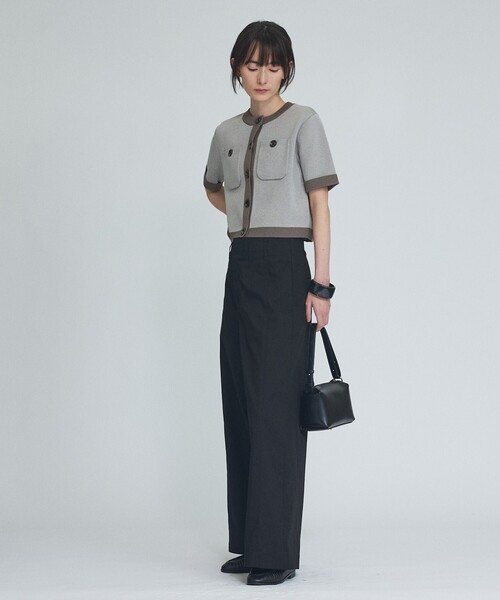 qualite(カリテ)の「TCツイルワイドパンツ(その他パンツ・レディース・ブラック/ベージュ・38/36)」の21枚目の写真