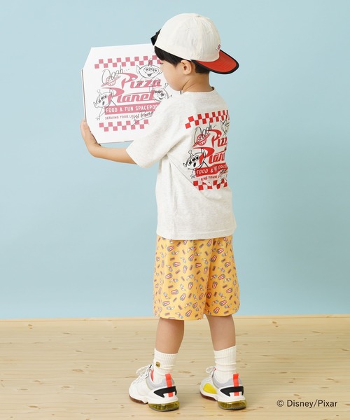 and D. petit main(アンドディープティマイン)の「【DISNEY/PIXAR/Toy Story】トイストーリー/エイリアンワイド半袖Tシャツ(Tシャツ/カットソー・キッズ・オレンジ/オートミール・130cm/90cm/120cm/110cm/100cm/140cm)」の3枚目の写真