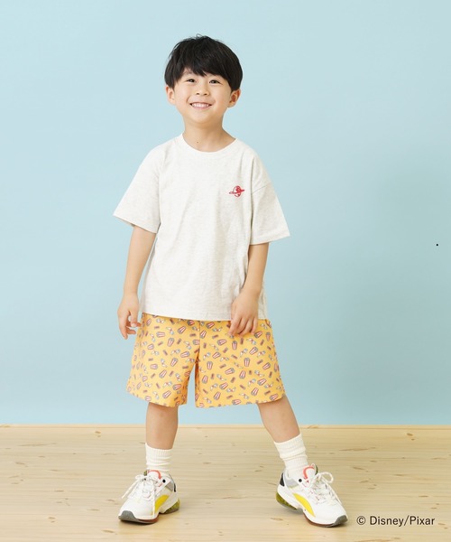 and D. petit main(アンドディープティマイン)の「【DISNEY/PIXAR/Toy Story】トイストーリー/エイリアンワイド半袖Tシャツ(Tシャツ/カットソー・キッズ・オレンジ/オートミール・130cm/90cm/120cm/110cm/100cm/140cm)」の5枚目の写真