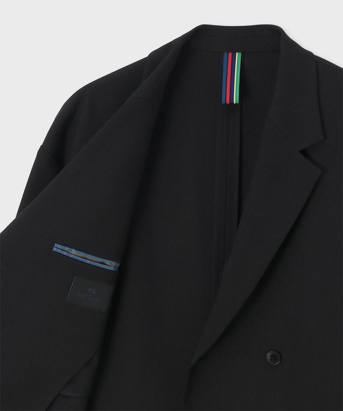 PS Paul Smith(ピーエスポールスミス)の「コンフォートアーバン ダブルブレスト ジャケット / 262711 EXJ03(テーラードジャケット・メンズ・ブラック/ブラウン・SMALL/LARGE/MEDIUM)」の9枚目の写真