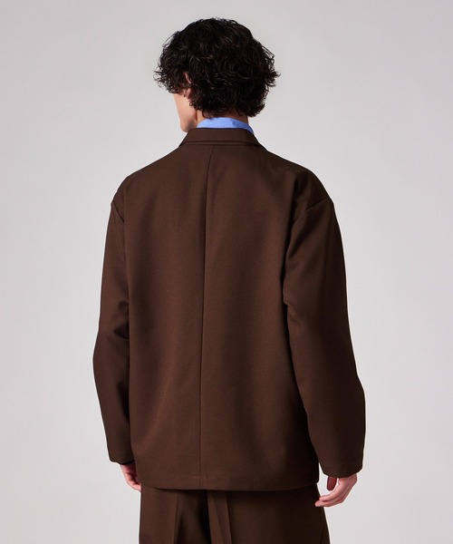 PS Paul Smith(ピーエスポールスミス)の「コンフォートアーバン ダブルブレスト ジャケット / 262711 EXJ03(テーラードジャケット・メンズ・ブラック/ブラウン・SMALL/LARGE/MEDIUM)」の14枚目の写真