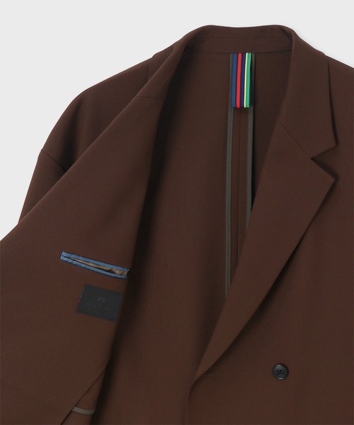 PS Paul Smith(ピーエスポールスミス)の「コンフォートアーバン ダブルブレスト ジャケット / 262711 EXJ03(テーラードジャケット・メンズ・ブラック/ブラウン・SMALL/LARGE/MEDIUM)」の19枚目の写真