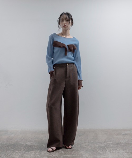Eimee Law(エイミーロウ)の「シアープリーツフリルトップス(Tシャツ/カットソー・レディース・ライトイエロー/サックスブルー/ブラック/アイボリー・FREE)」の11枚目の写真