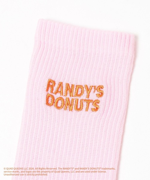 GLOBAL WORK(グローバルワーク)の「【RANDY’S DONUTS(ランディーズ・ドーナツ)】ロゴソックス/852696(ソックス/靴下・キッズ・ダークブラウン/ライトピンク・19cm)」の17枚目の写真