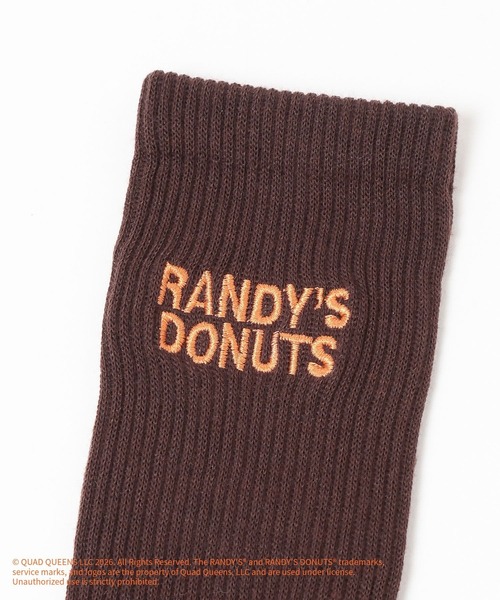 GLOBAL WORK(グローバルワーク)の「【RANDY’S DONUTS(ランディーズ・ドーナツ)】ロゴソックス/852696(ソックス/靴下・キッズ・ダークブラウン/ライトピンク・19cm)」の15枚目の写真