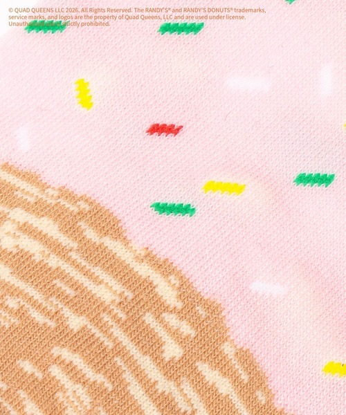 GLOBAL WORK(グローバルワーク)の「【RANDY’S DONUTS(ランディーズ・ドーナツ)】ロゴソックス/852696(ソックス/靴下・キッズ・ダークブラウン/ライトピンク・19cm)」の13枚目の写真