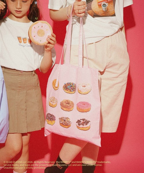 GLOBAL WORK(グローバルワーク)の「【RANDY’S DONUTS(ランディーズ・ドーナツ)】フォトA4トート/859586(トートバッグ・レディース・オフホワイト/ライトピンク・FREE)」の8枚目の写真