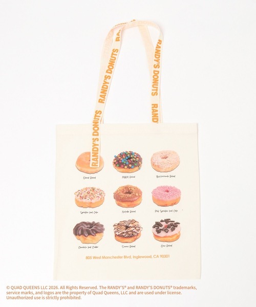 GLOBAL WORK(グローバルワーク)の「【RANDY’S DONUTS(ランディーズ・ドーナツ)】フォトA4トート/859586(トートバッグ・レディース・オフホワイト/ライトピンク・FREE)」の11枚目の写真