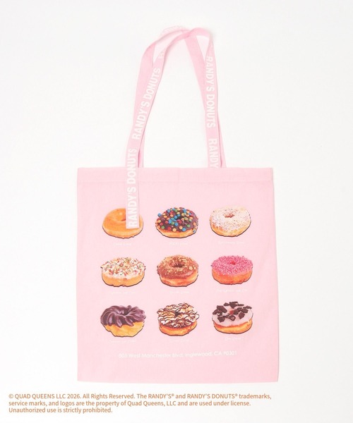 GLOBAL WORK(グローバルワーク)の「【RANDY’S DONUTS(ランディーズ・ドーナツ)】フォトA4トート/859586(トートバッグ・レディース・オフホワイト/ライトピンク・FREE)」の12枚目の写真