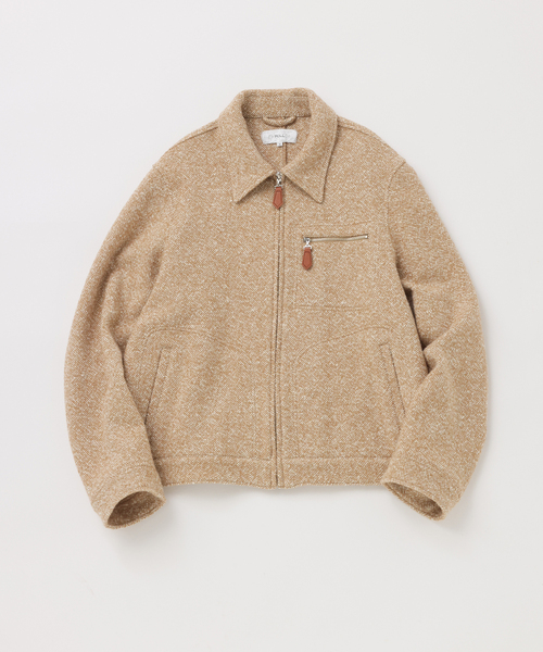 UNFOLLOW(アンフォロー)の「【FOLL / フォル】fine homespun tweed light blouson(その他アウター・メンズ・ベージュ/ブラウン・FREE)」の2枚目の写真