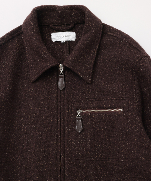 UNFOLLOW(アンフォロー)の「【FOLL / フォル】fine homespun tweed light blouson(その他アウター・メンズ・ベージュ/ブラウン・FREE)」の3枚目の写真