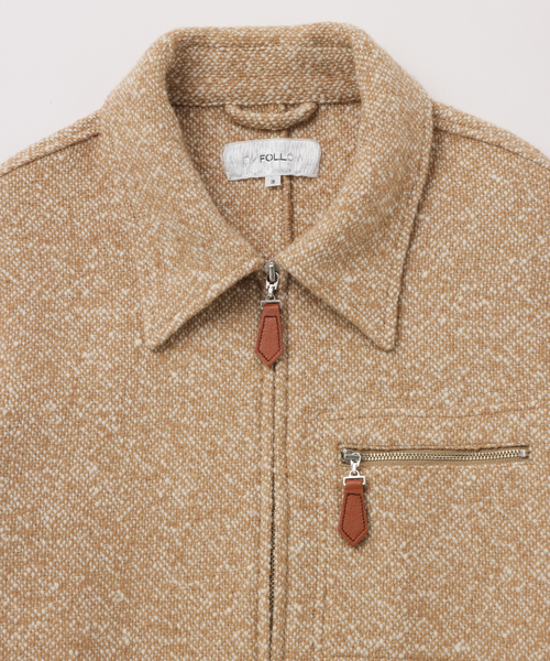 UNFOLLOW(アンフォロー)の「【FOLL / フォル】fine homespun tweed light blouson(その他アウター・メンズ・ベージュ/ブラウン・FREE)」の6枚目の写真