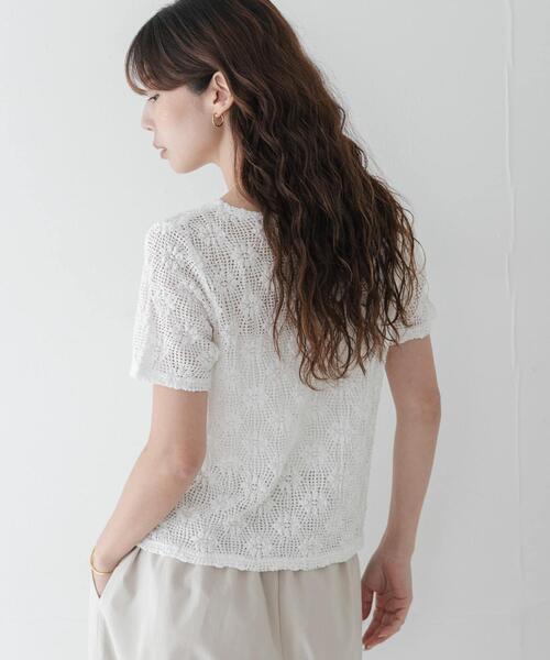 URBAN RESEARCH Sonny Label(アーバンリサーチサニーレーベル)の「ベーシックレースTシャツ(Tシャツ/カットソー・レディース・ブラック/ホワイト・FREE)」の7枚目の写真