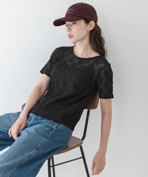 URBAN RESEARCH Sonny Label(アーバンリサーチサニーレーベル)の「ベーシックレースTシャツ(Tシャツ/カットソー・レディース・ブラック/ホワイト・FREE)」の16枚目の写真