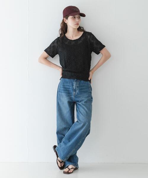 URBAN RESEARCH Sonny Label(アーバンリサーチサニーレーベル)の「ベーシックレースTシャツ(Tシャツ/カットソー・レディース・ブラック/ホワイト・FREE)」の22枚目の写真