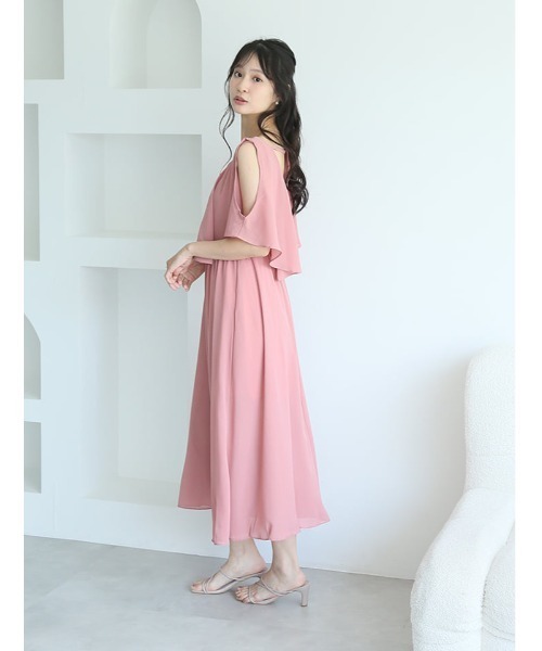 fifth（フィフス）の「バックリボンオープンショルダーサマーワンピース（ワンピース・レディース・ブラック/ピンク・M）」の17枚目の写真