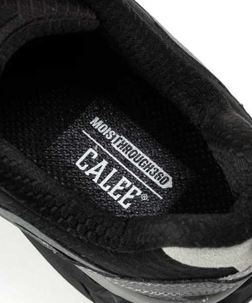 CALEE（キャリー）の「CALEE/キャリー × MOISTHROUGH 360/モイスルーサンロクマル VENTIRIS スニーカー 防水 通気性 晴雨兼用 ウォータープルーフ 蒸れ防止 メンズ 2026年 夏 夏服（スニーカー・メンズ・チャコールグレー・25.5cm/25.0cm/26.0cm/27.0cm/28.0cm）」の3枚目の写真