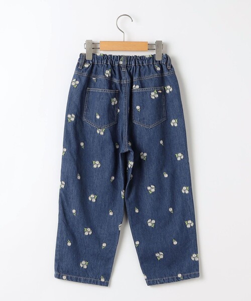 SHIPS(シップス)の「SHIPS KIDS:90cm/フラワー エンブロイダリー デニム パンツ(デニムパンツ・キッズ・ブラック/ネイビー・90)」の3枚目の写真