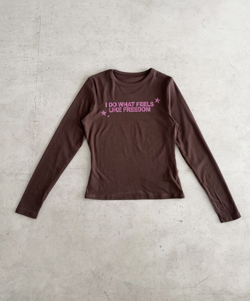 Bamm(バム)の「コンパクトロゴロンT(Tシャツ/カットソー・レディース・ホワイト/グレー/ブラウン/ネイビー/ブラック・FREE)」の19枚目の写真