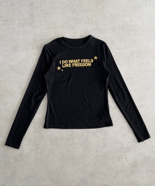 Bamm(バム)の「コンパクトロゴロンT(Tシャツ/カットソー・レディース・ホワイト/グレー/ブラウン/ネイビー/ブラック・FREE)」の7枚目の写真