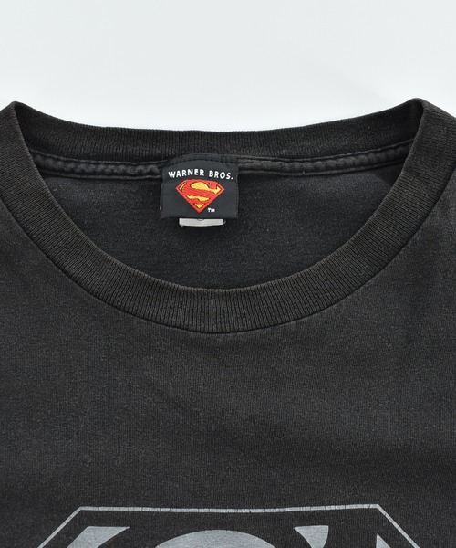 DC Comics(ディーシーコミックス)の「【USED】Y2K DC comics “Superman” Tシャツ(Tシャツ/カットソー・メンズ・ブラック・X-LARGE)」の4枚目の写真