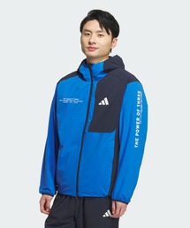 adidas | アディダスアダプテーション レギュラーフィット ストレッチ ウーブン フード付き フルジップ トラックトップ / ジャージ / アディダス adidas(マウンテンパーカー)