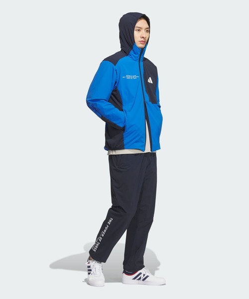 adidas(アディダス)の「アディダスアダプテーション レギュラーフィット ストレッチ ウーブン フード付き フルジップ トラックトップ / ジャージ / アディダス adidas(マウンテンパーカー・メンズ・ブルー・XX-LARGE/3XL/LARGE/MEDIUM/SMALL/X-LARGE/X-SMALL)」の3枚目の写真