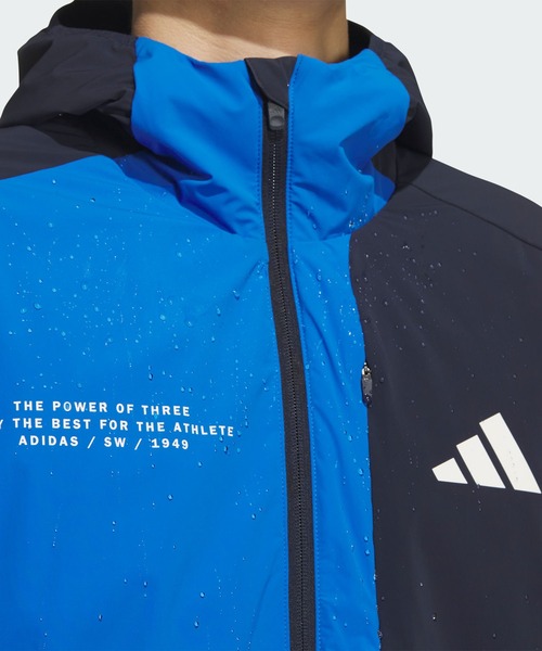 adidas(アディダス)の「アディダスアダプテーション レギュラーフィット ストレッチ ウーブン フード付き フルジップ トラックトップ / ジャージ / アディダス adidas(マウンテンパーカー・メンズ・ブルー・XX-LARGE/3XL/LARGE/MEDIUM/SMALL/X-LARGE/X-SMALL)」の6枚目の写真