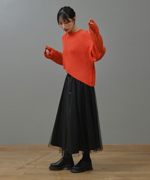 Nunc.(ヌンク)の「チュールレイヤードメタリックスカート(スカート・レディース・シルバー/ブラック・38)」の14枚目の写真