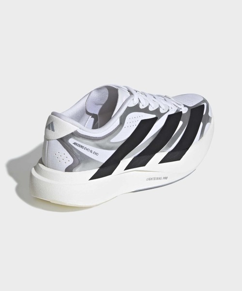 adidas(アディダス)の「アディゼロ EVO SL EXO / Adizero EVO SL EXO Shoes / ランニングシューズ / アディダス adidas(スニーカー・レディース・ホワイト×ブラック・23.0cm/23.5cm/24.0cm/24.5cm/25.0cm/25.5cm/22.0cm/22.5cm/26.0cm)」の5枚目の写真